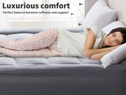 Dreamz Mattress Topper Bamboo Charcoal Pillowtop Protector Cover Pad King Single