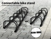 6 Bikes Stand Bicycle Bike Rack Floor Parking Instant Storage Cycling Portable