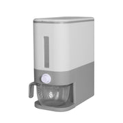Toque Cereal Dispenser Grain Container Auto Rice Dry Pet  Storage Box 12L Grey
