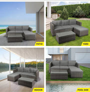 Levede 5pcs Outdoor Sofa Set Patio Furniture Setting Garden Chair Table Lounge