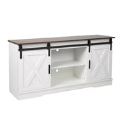 Levede TV Cabinet Entertainment Unit Stand Wooden Table Sliding Barn Door 150CM