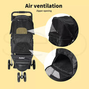 Pawz Pet Stroller Dog Cat Cage Carrier Travel Pushchair Foldable Pram 3 Wheels