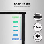Levede Motorised Standing Desk Adjustable Electric Sit Stand Cable Management