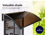 Mountview Window Door Awning Canopy Outdoor Patio Sun Shield Rain Cover 1 X 1.5M