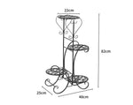 Levede Plant Stand Outdoor Indoor Metal Flower Pots Rack Corner Planter Shelf