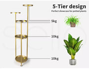 Levede Plant Stand Outdoor Indoor Flower Pots Rack Garden Shelf Home Decor 120CM