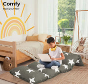 Dreamz Foldable Mattress Kids Pillow Bed Cushion Sofa Chair Lazy Couch 190x66cm