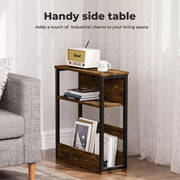 Levede Narrow Coffee End Table Sofa Over Bedside Table Laptop Shelf Desk