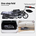 Pawz Large Pet Stroller Dog Cat Carrier Travel Pushchair Foldable Pram 3 Wheels