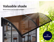Mountview Window Door Awning Canopy Outdoor Patio Sun Shield Rain Cover 1 X 2.4M