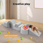Bopeep Kids Foam Blocks Play Set Pit Climb Crawl Slide Soft Toddlers Toys Indoor