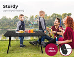 Levede Folding Camping Table Portable Picnic Desk Garden BBQ Outdoor Storage Bag