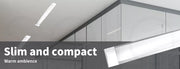 Emitto LED Slim Ceiling Batten Tube Light Linear Fitting 120cm Daylight 6500K