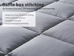 Dreamz Mattress Topper Bamboo Charcoal Pillowtop Protector Cover Pad King Single