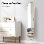 Yezi Wall Mirror 360° Swivel Full Length Makeup Mirrors Oval Frame Home Decor