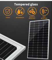 12V 350W Solar Panel Kit Mono Caravan Camping Power Controller Charging USB Home