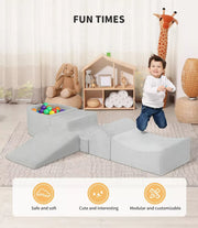 Bopeep Kids Foam Blocks Play Set Pit Climb Crawl Soft Indoor Activity Toys