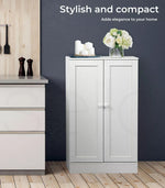 Levede Buffet Sideboard Cabinet – Storage with Adjustable Shelf & Cupboard Doors