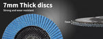Flap Discs 125mm Zirconia Sanding Angle Grinder Wheel Workshop 40 Grit 20 Discs