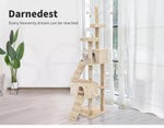 Pawz Cat Tree Scratching Post Scratcher Tower Condo House Furniture Cream 210cm