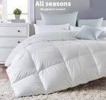 Dreamz 500GSM All Season Goose Down Feather Filling Duvet in Single Size