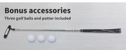 Centra Golf Putting Mat 250cmx40cm Portable Auto Return Practice Indoor Outdoor