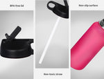 Water Bottle Stainless Steel Vacuum Cup BPA Free  Sport Cycling 1.2L Pink