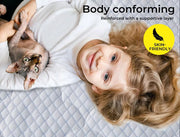 Dreamz Cool Mattress Protector Topper Fabric Pillowtop Waterproof Cover Double