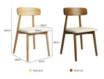 Levede 2x Dining Chairs Kitchen Chair PU Leather Rubberwood Frame Cafe Lounge