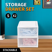Storage Drawers Clothes Organiser Box Large Plastic Stackable Wardrobe Container