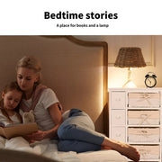 Storage Cabinet Side Table Bedside Tables Chest of 5 Drawers Tallboy (S)