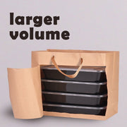 x50 Bulk Kraft Paper Gift Bags Craft Wedding Retail Brown Carry Bag With Handles