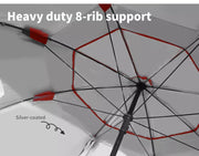 Mountview Beach Umbrella Outdoor Umbrellas Sun Shade Garden Shelter 2.33M Red