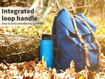 Water Bottle Stainless Steel Vacuum Cup BPA Free  Sport Cycling 1.2L Blue