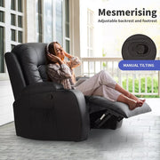 Levede Electric Massage Chairs Reclining Full Body Leather Lounge Sofa Heated