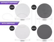 Marlow Chair Mat Round Carpet Hard Floor Protectors PVC Home Office 120cm Dia.