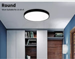 Emitto Ultra-Thin 5CM LED Ceiling Down Light Surface Mount Living Room Black 36W