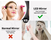 Emitto LED Wall Mirror Round Anti-fog Bathroom Mirrors Makeup Light Decor 60cm