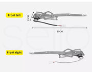 Manan Electric Window Regulator Front Pair LH+RH Holden Commodore VT VX VU VY VZ