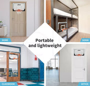 Centra Mini Basketball Hoop Door Mounted for Kids - Black/White