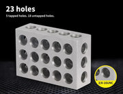 Traderight 123 Block Set 1-2-3 Blocks 23 Holes Machinist Woodworking Workshop X2