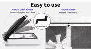 Manan Caravan Roof Vent 12V Fan RV Shower Hatch 355x355mm Flyscreen Motor Home