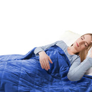 Dreamz Weighted Blanket Heavy Gravity Adults Sleeping Deep Relax Adult 9KG Blue.