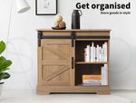 Levede Buffet Sideboard Storage Cabinet Sliding Barn Door Kitchen Cupboard