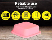 Soap Moulds Silicone 3D Shaped Mold DIY Handmade Tools Square Ellipse Qty 50