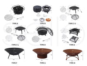 Fire Pit BBQ Grill Pits Outdoor Fireplace Patio Camping Garden Heater Firepit