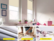 Roller Blinds Blackout Blockout Curtains Double Window Sunshade Mordern Shades
