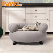 Pawz Pet Sofa Bed Elevated Dog Cat Warm Soft Lounge Couch Round Cushion Pillow