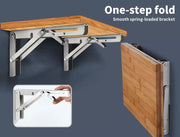 Traderight Folding Table Bracket Stainless Steel 150KG Wall Shelf Bench 2PCS 20