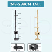 Pawz Cat Tree Scratching Post Scratcher Tower Condo House Furniture High  Ceilin